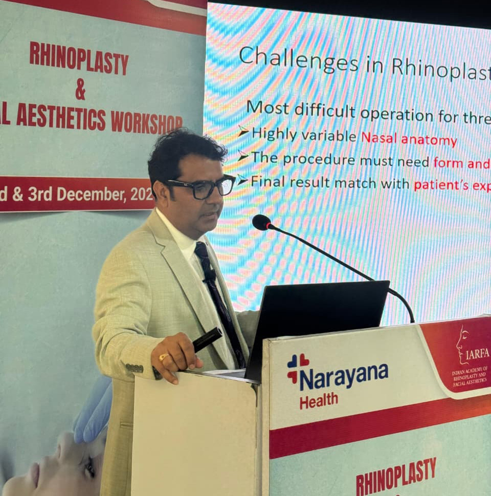 Dr Tanvar was invited as guest faculty Narayana Hospital, Kolkata 2-3 December,2025